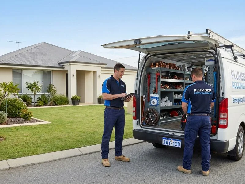 Emergency plumbing van fully stocked with parts and tools